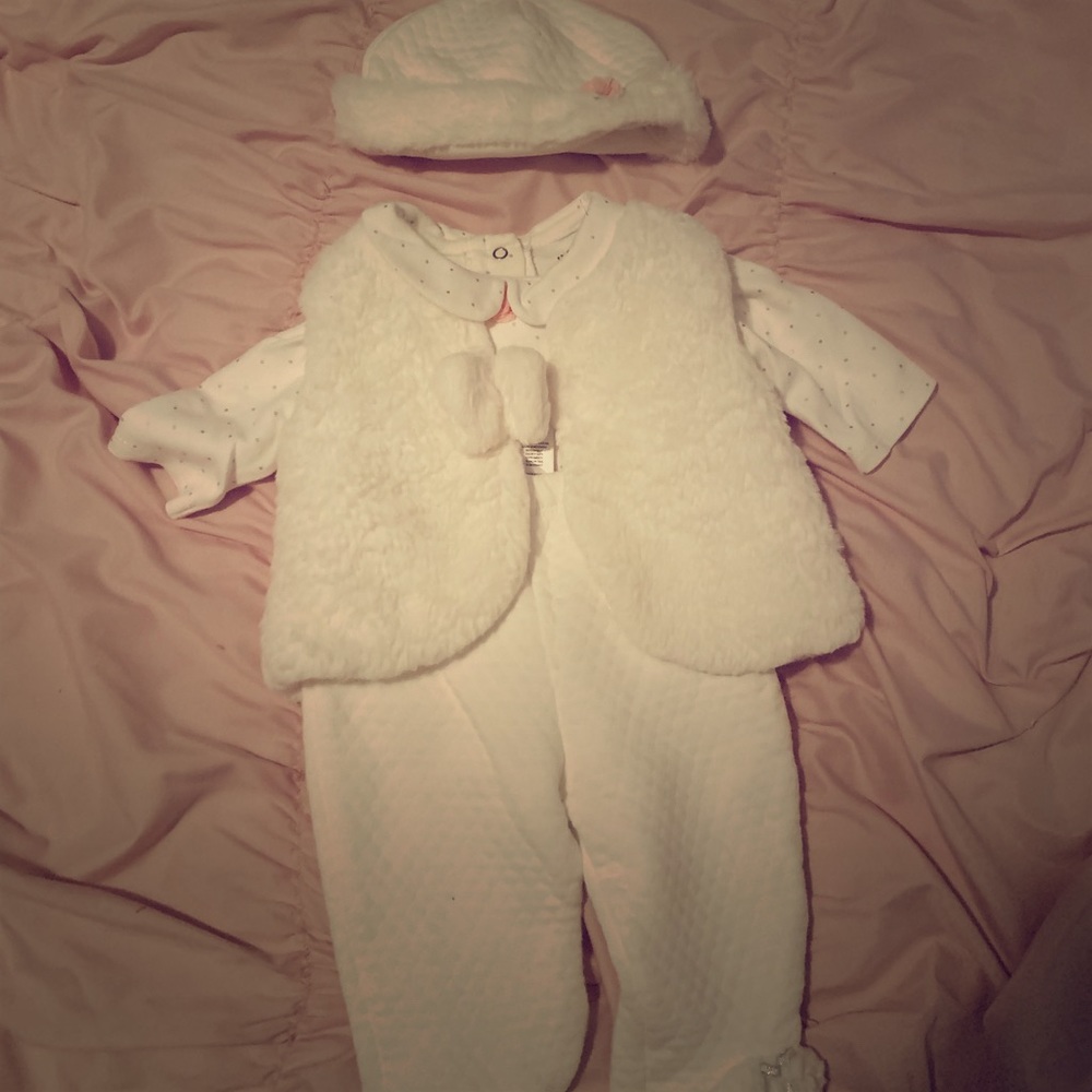 4 Piece 3 month baby girl outfit